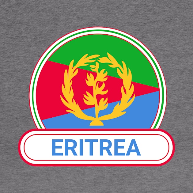 Eritrea Country Badge - Eritrea Flag by Yesteeyear